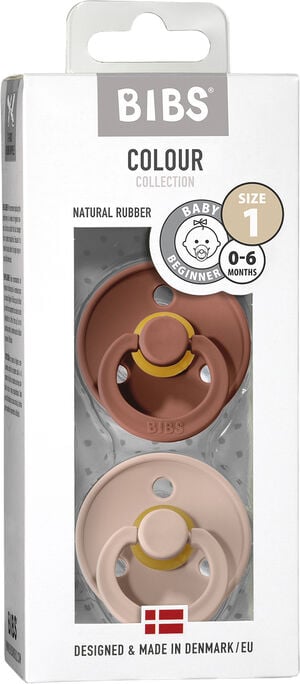 BIBS Colour 2 PACK Woodchuck/Blush