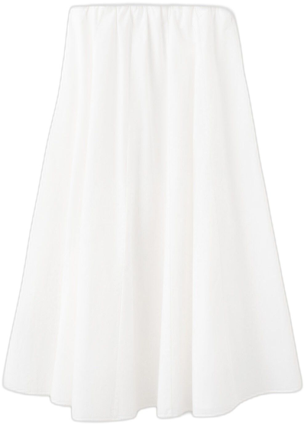 Flared cotton skirt