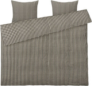 Bæk&Bølge Sengetøj 220x220 cm sort/sand SE
