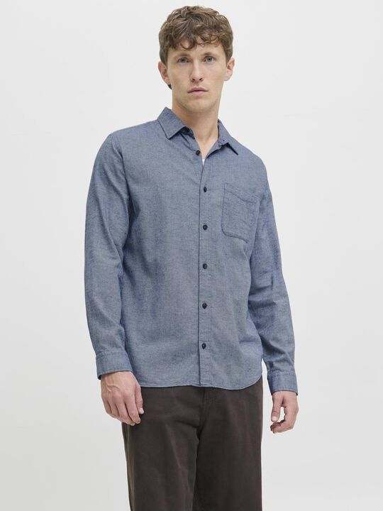 JJECLASSIC MELANGE SHIRT L/S NOOS
