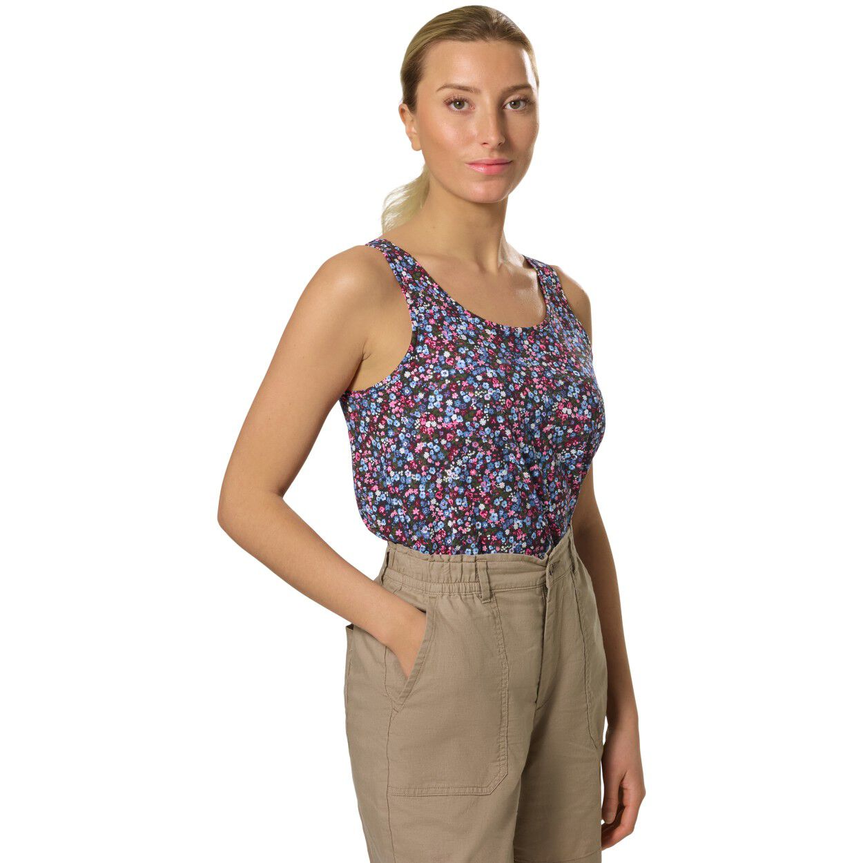 Casual Slub Linne Tanktop