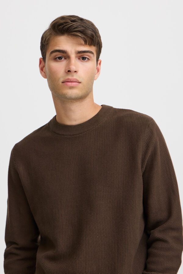 CFKARL 0160 structured crew neck kn