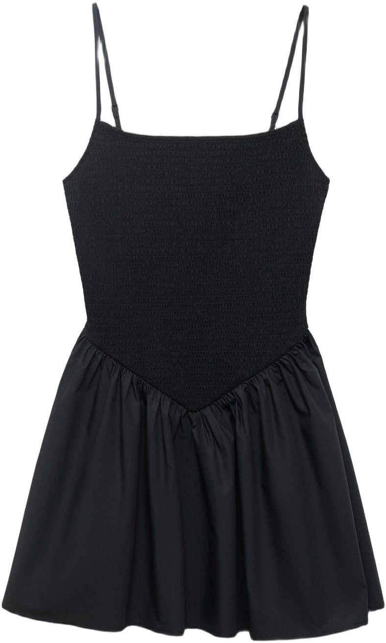 Combined gathered dress