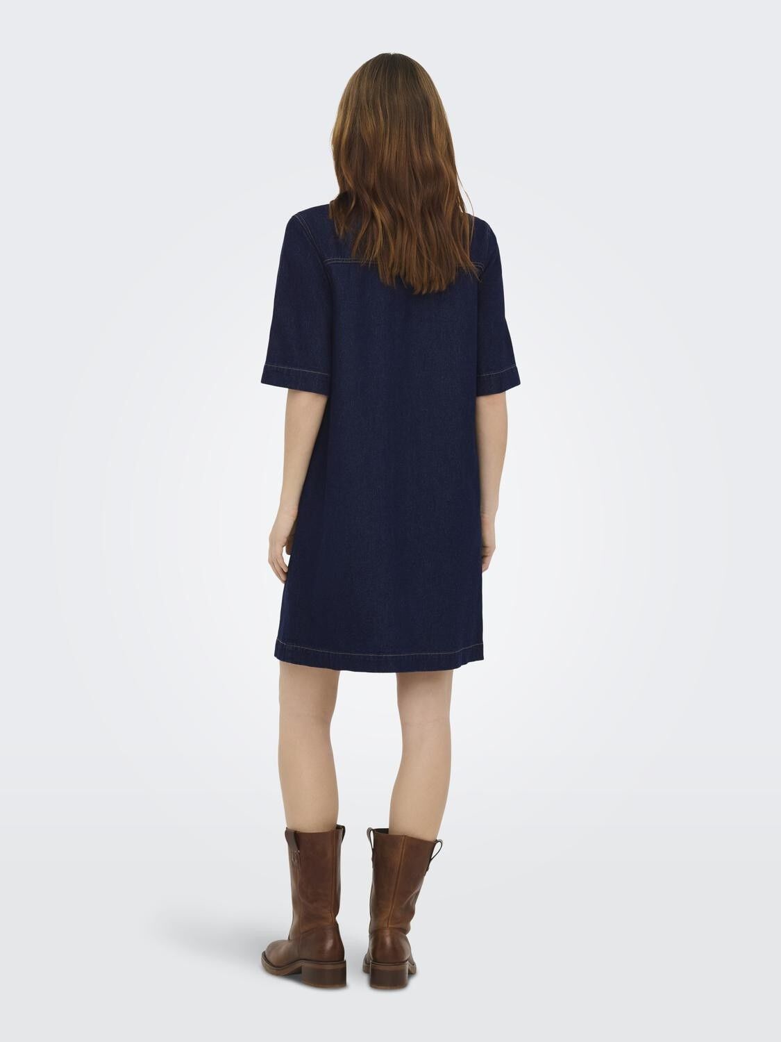 ONLBELLE S/S BUTTON DRESS DNM GUA N