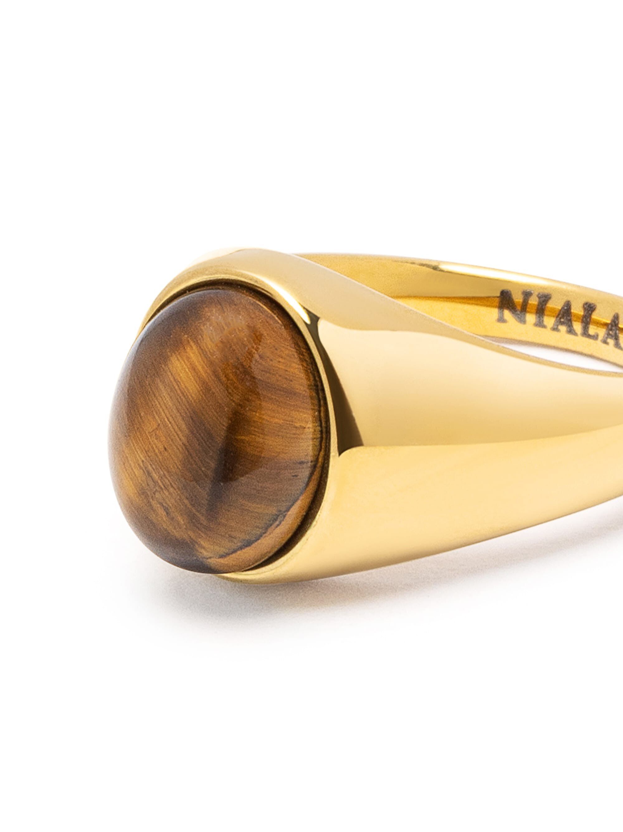 Women's Oval Tiger Eye Signet Ring