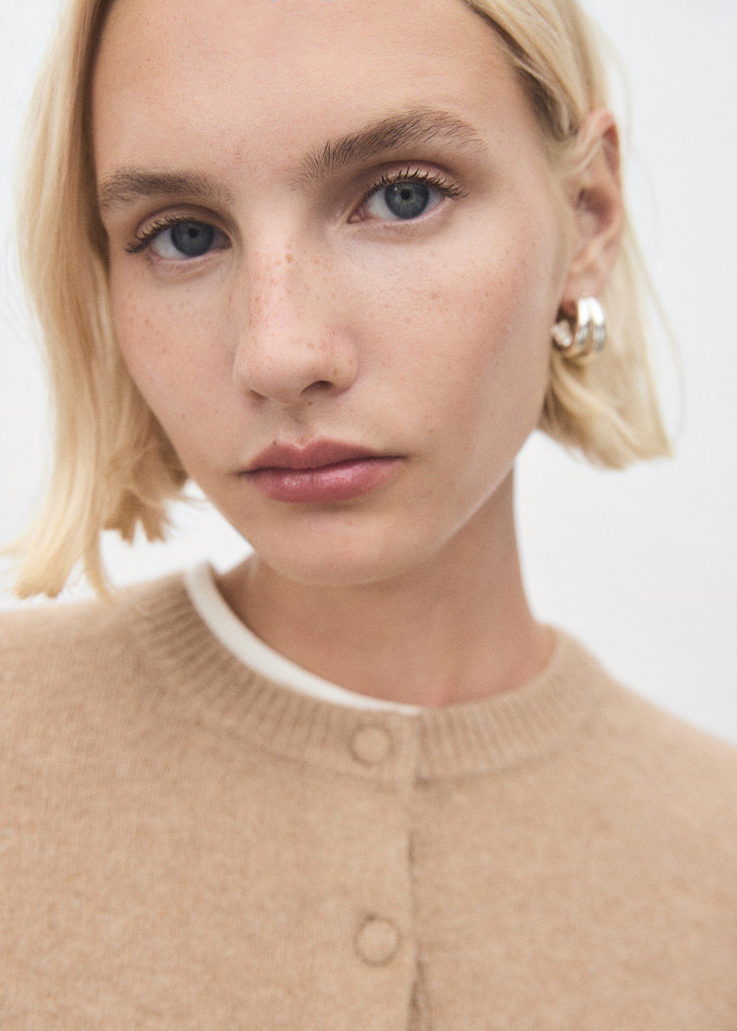 Knitted button cardigan