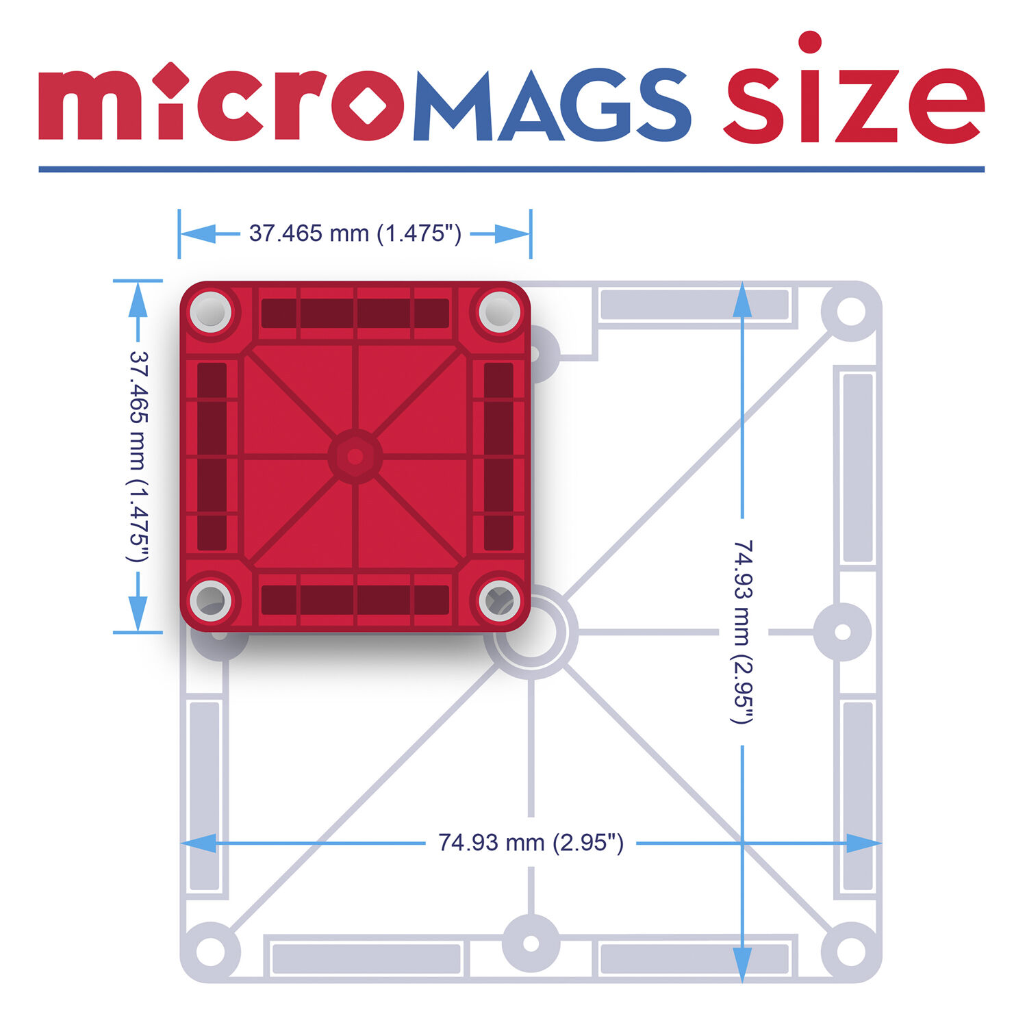 MAGNA-TILES microMAGS Tra