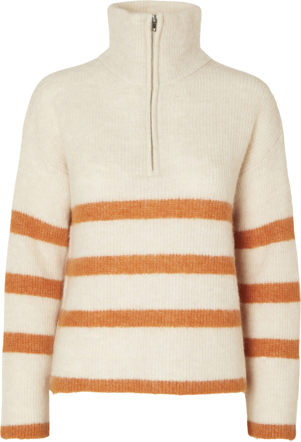 SLFMALINE LS WOOL KNIT HALF ZIP NOOS