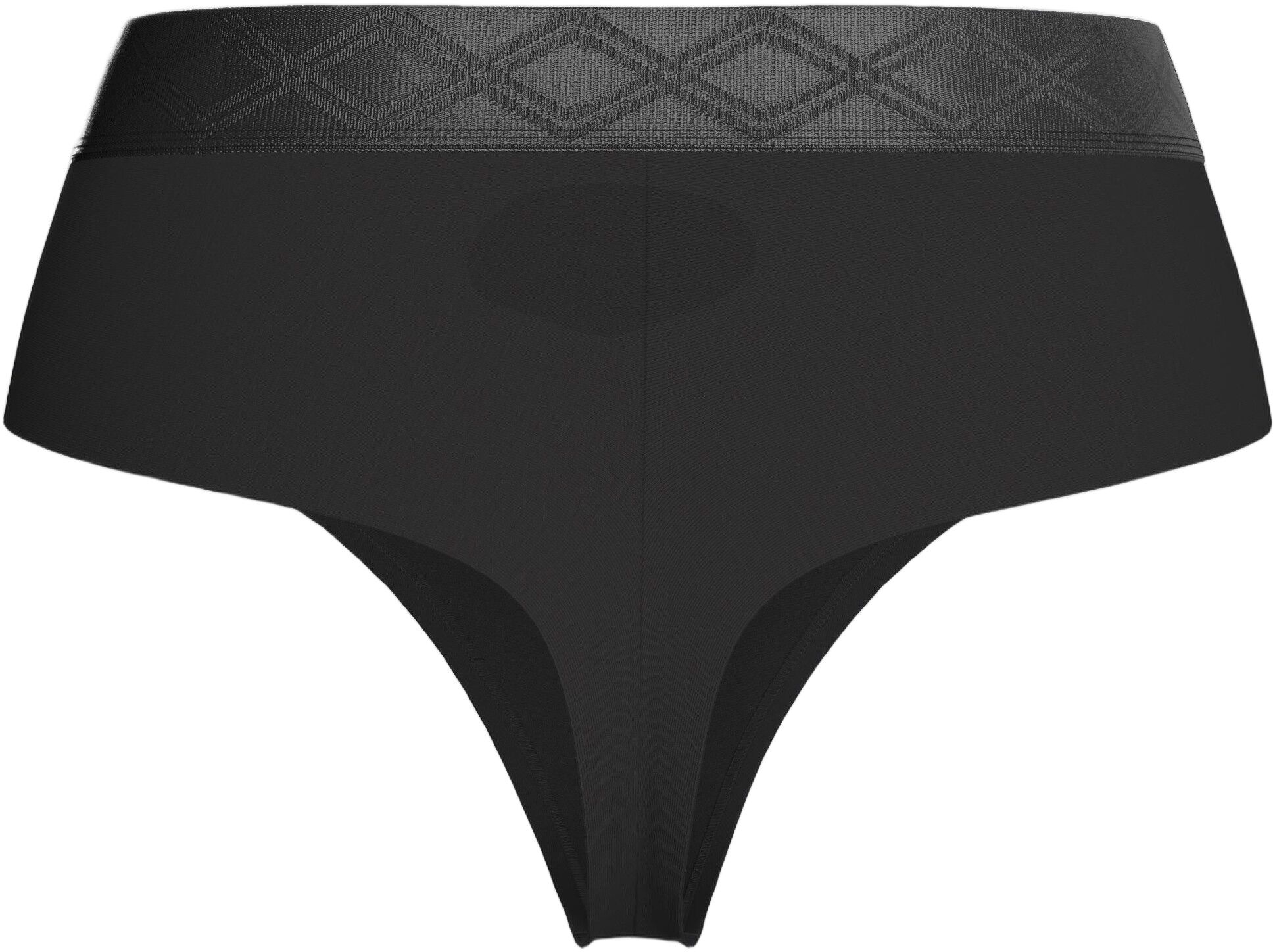 Thong with elastic waistband