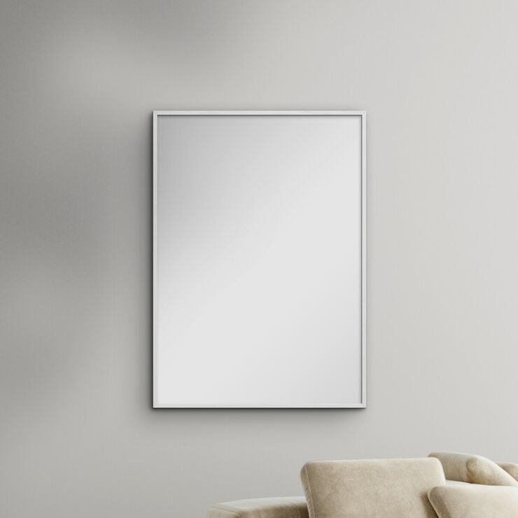 White Wood Mirror