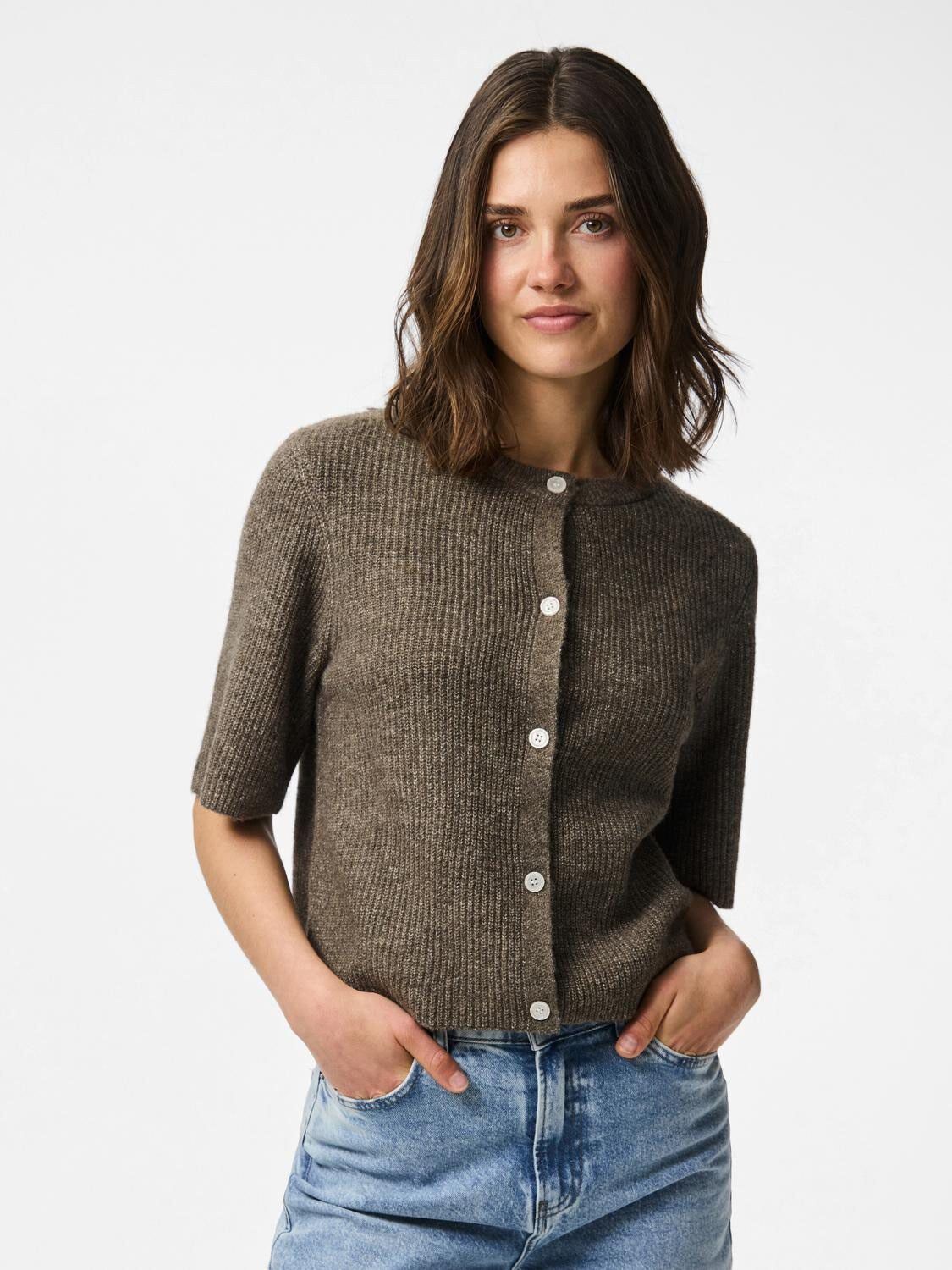 PCSILLY SS O-NECK KNIT CARDIGAN NOO