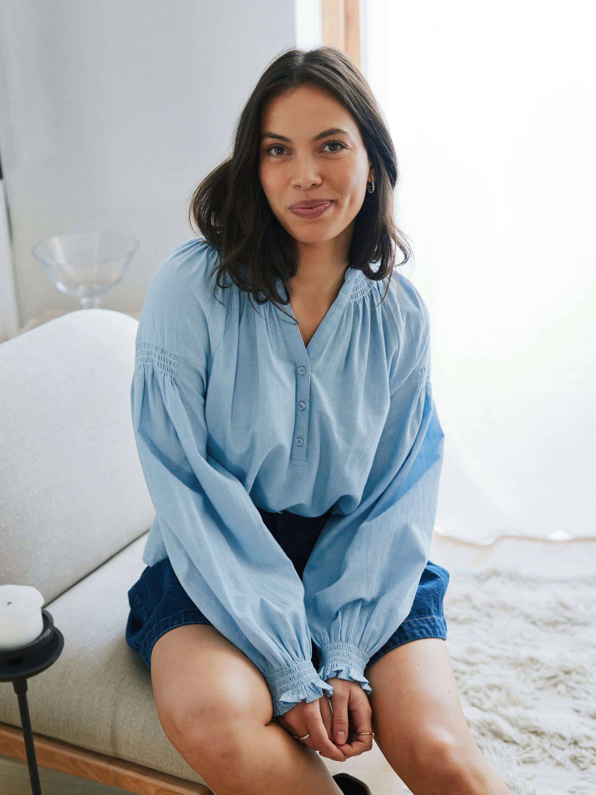 Celise Chambray Blouse