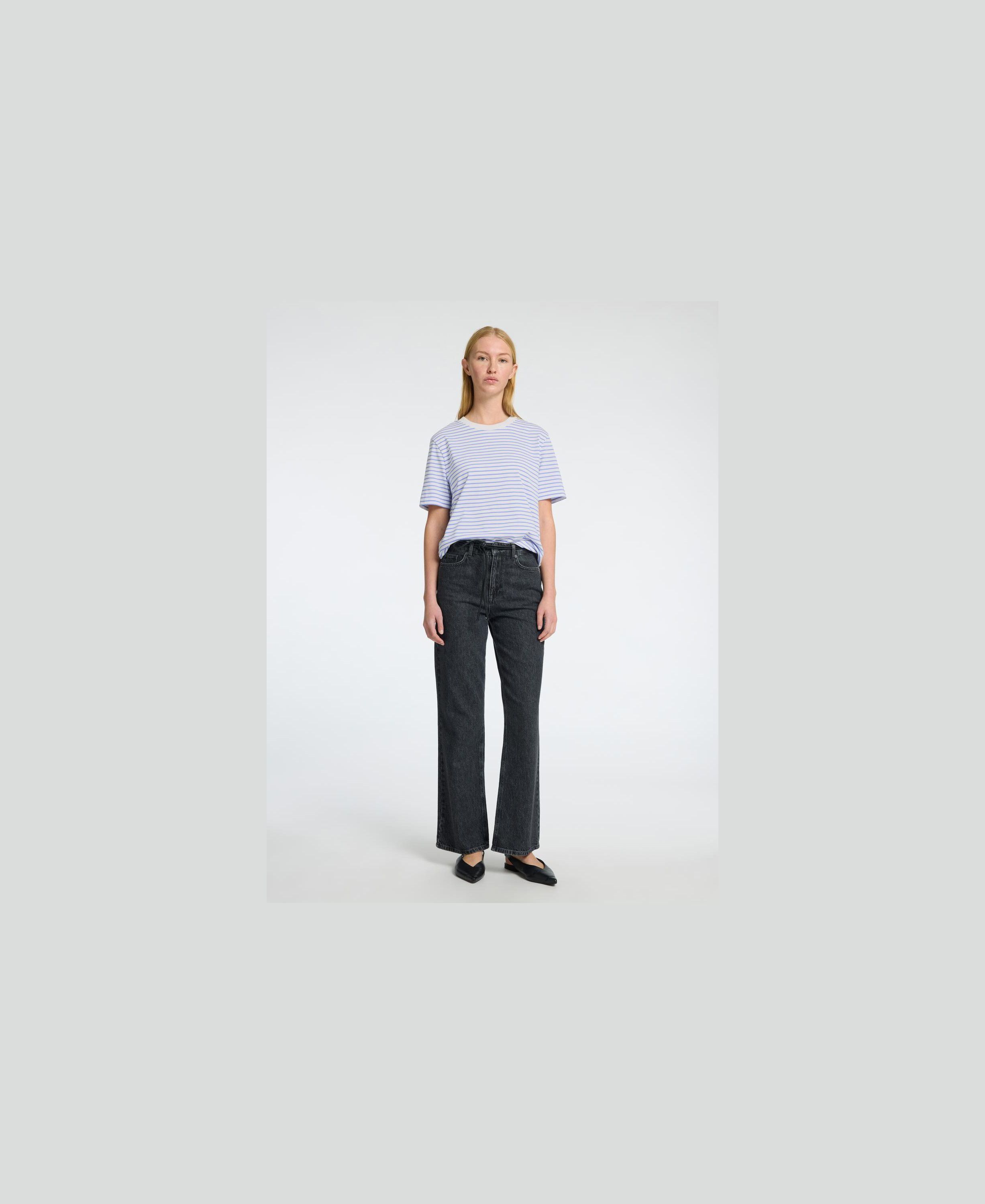 SLFESSENTIAL SS STRIPED BOXY TEE NO