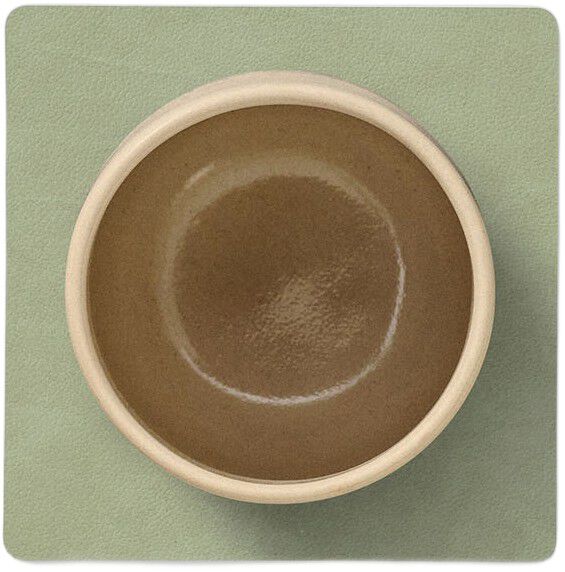 Glass Mat Square Nupo Olive Green