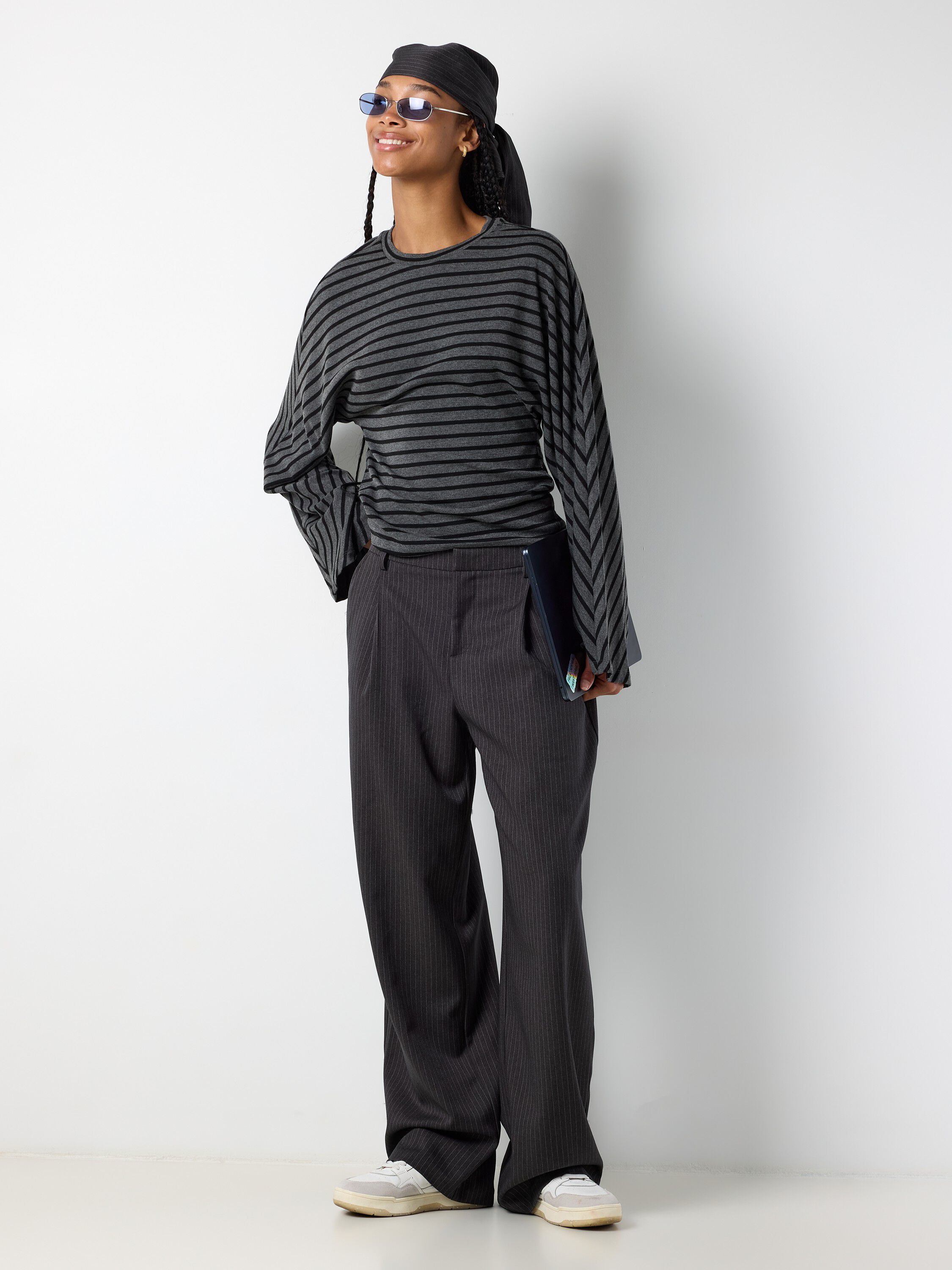 Nmpine Mw Pinstripe Scarf Pant Tnt/20