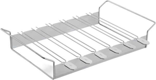 Grillspyd m. stativ 6 stk. 18/10 stål