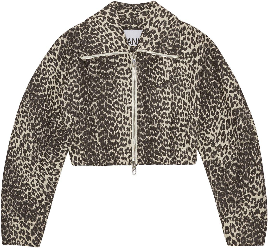 Cotton Tweed Curve Sleeve Short Jac