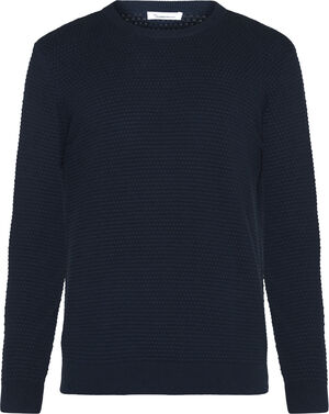 VAGN regular bubble knit crew neck - Regenerative Organic Certified -