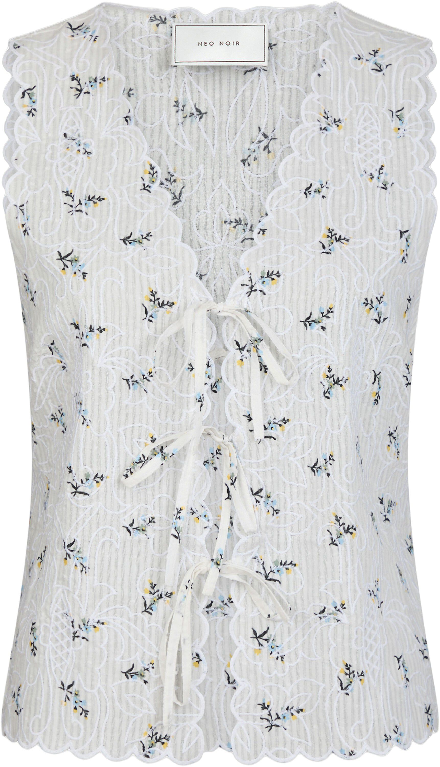 Bibi Embroidery Print Top