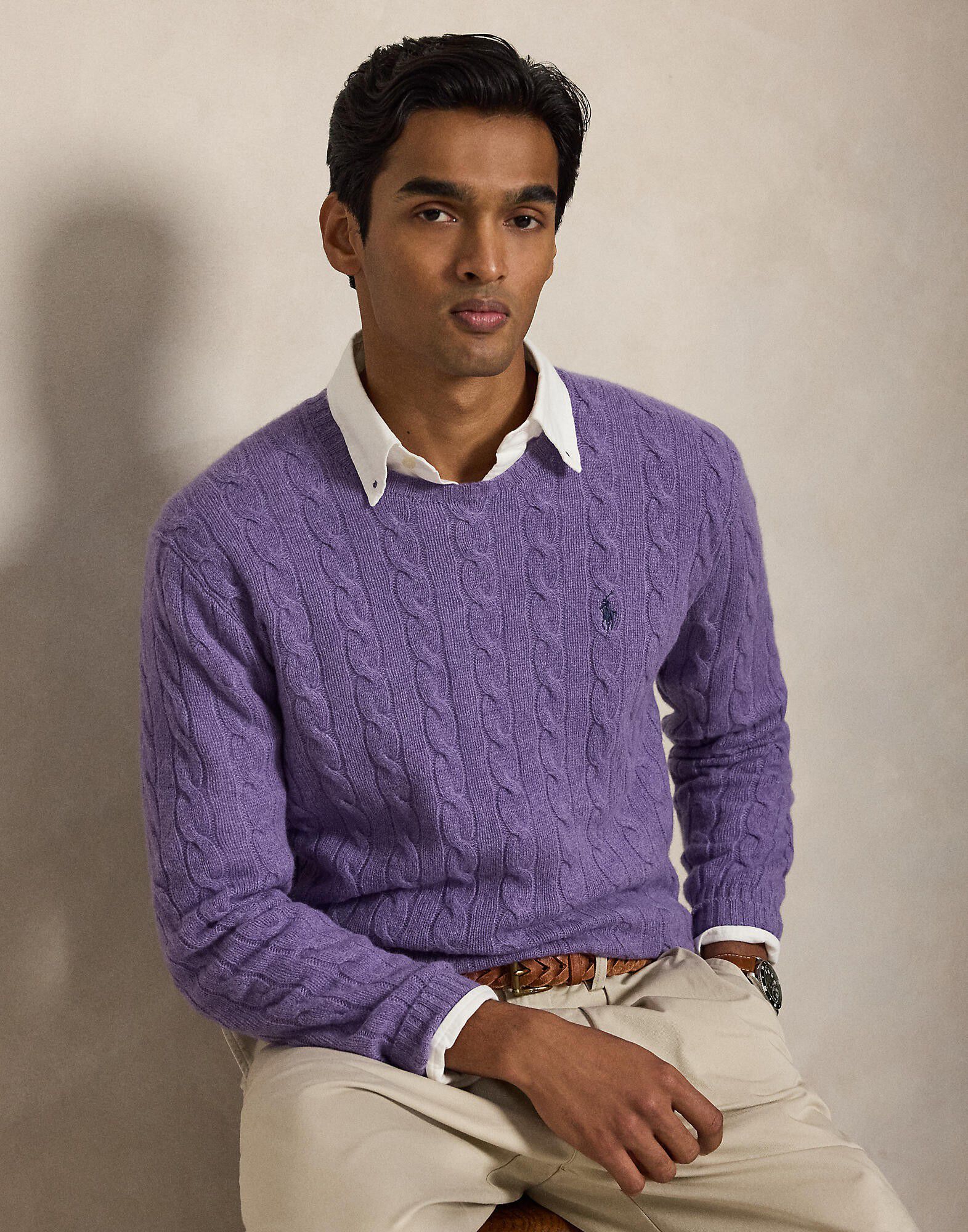 Cable-Knit Wool-Cashmere Sweater
