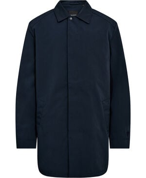 Tonal Eagle Mid-Length Car Coat
