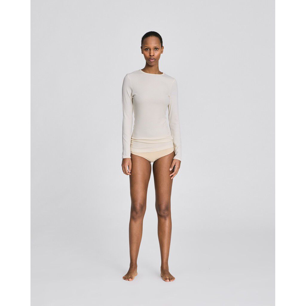 Linda L/S Viscose Stretchable Top 2x2 Rib