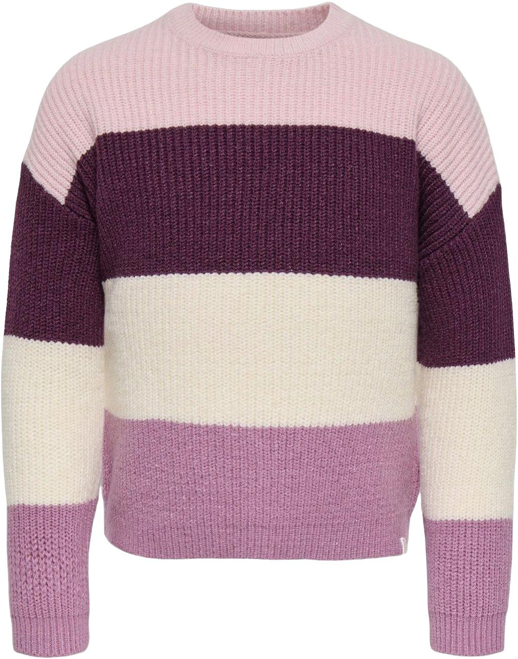 KMGSANDY L/S STRIPE PULLOVER KNT NO