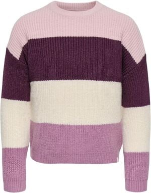 KMGSANDY L/S STRIPE PULLOVER KNT NO