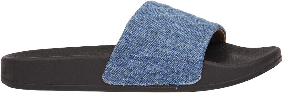 LA BOCA - QUILTED DENIM SLIDES