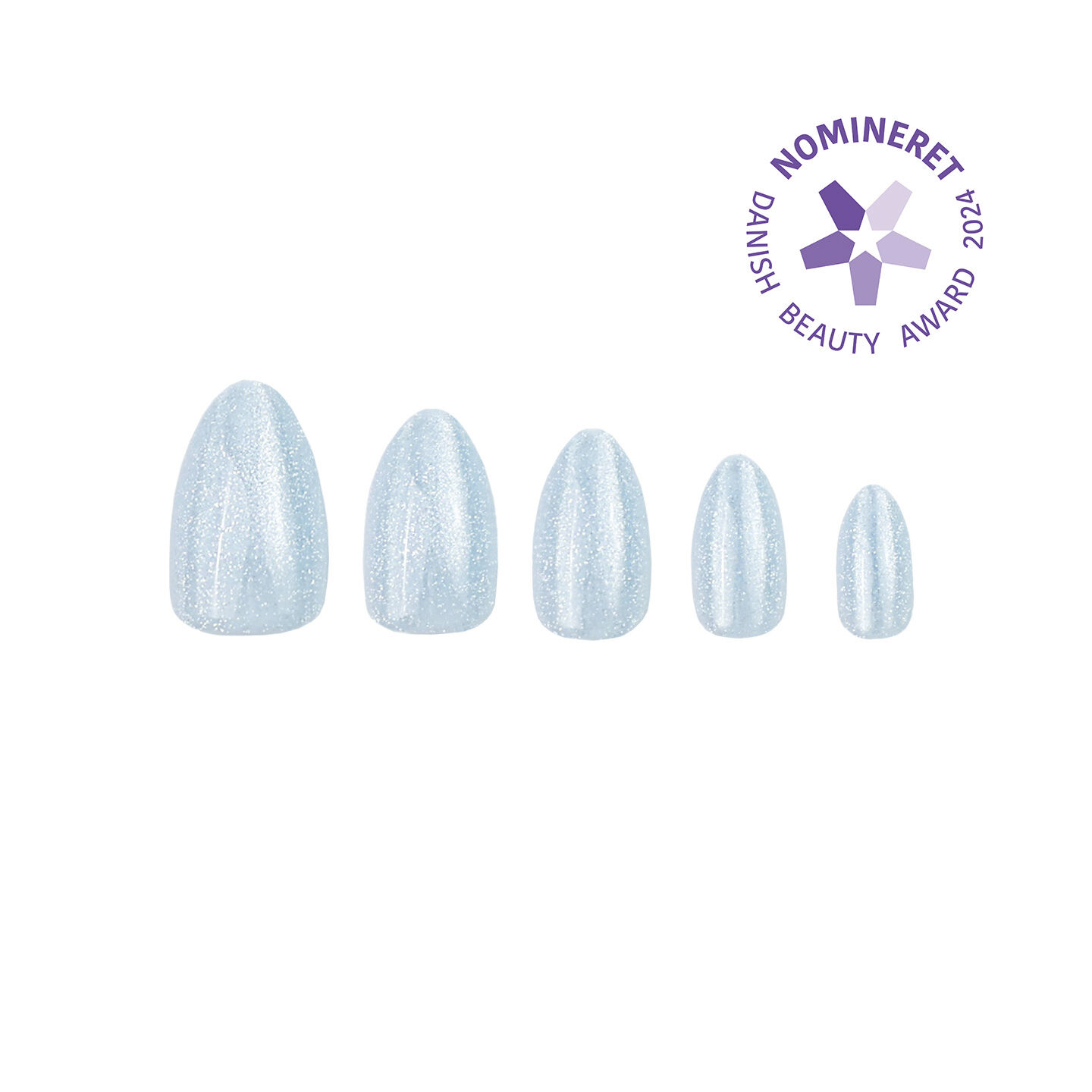 Glacier Blue - Reusable Instant Press-on Manicure