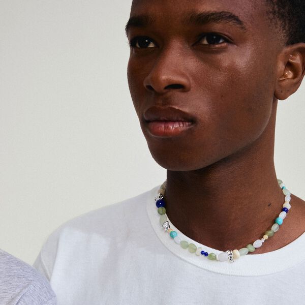 DREAM necklace blue/silver-plated