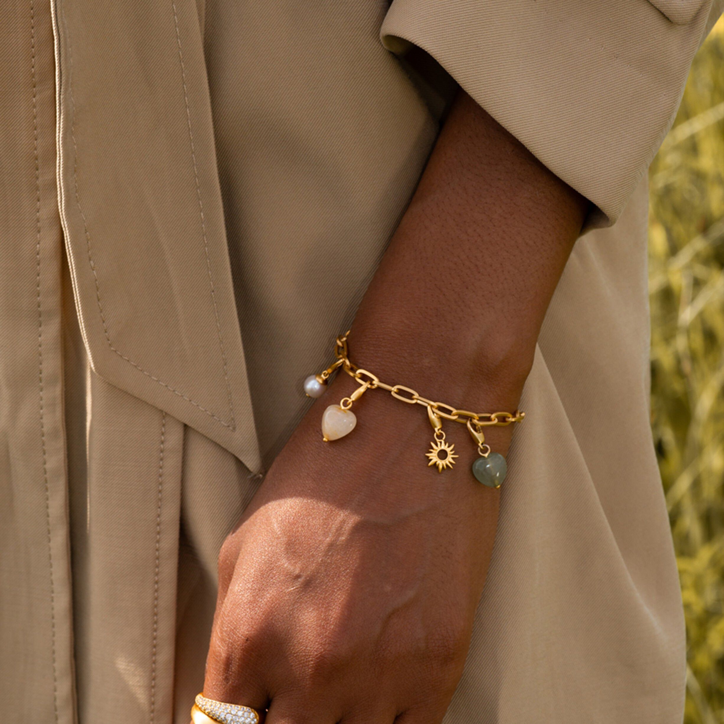 Soft Heart Charm Green