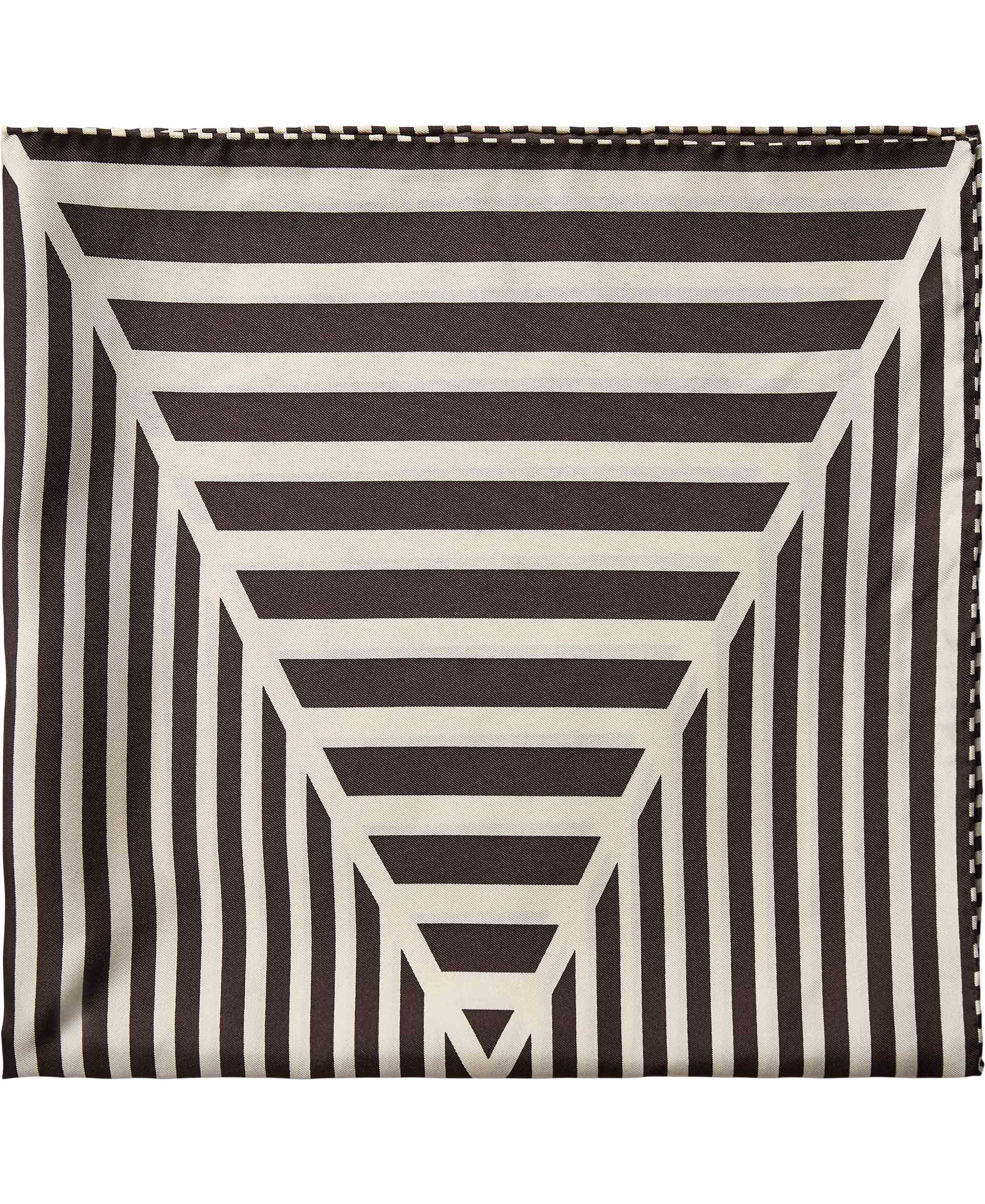 Geometric Scarf 100% Silk - 61x61cm