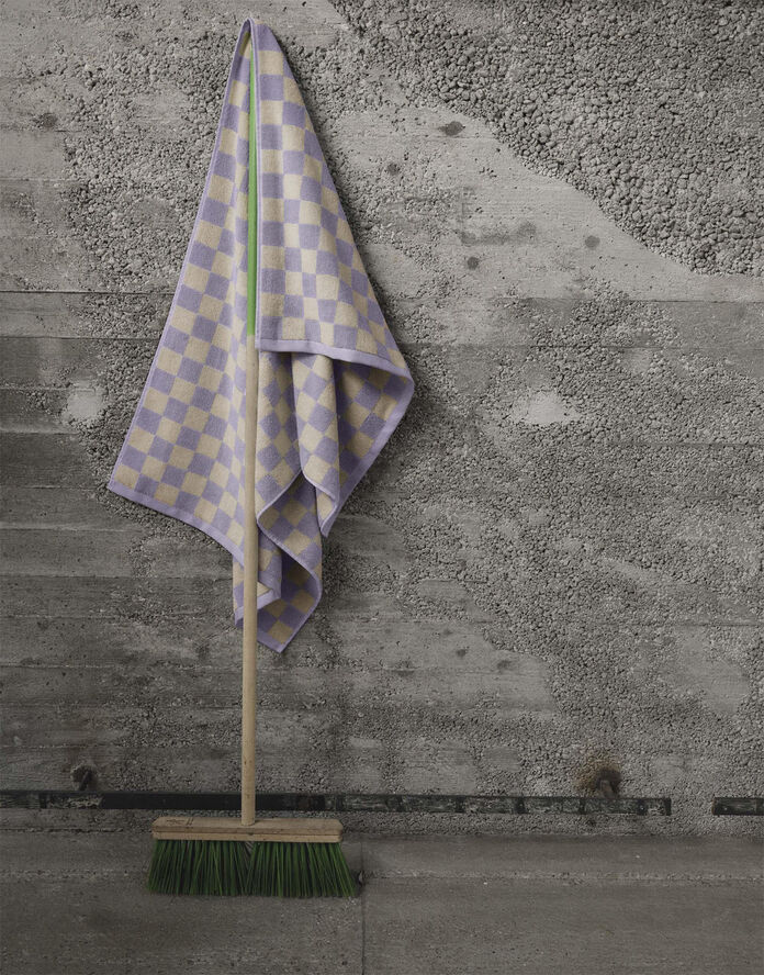 Checker Towel Lilac