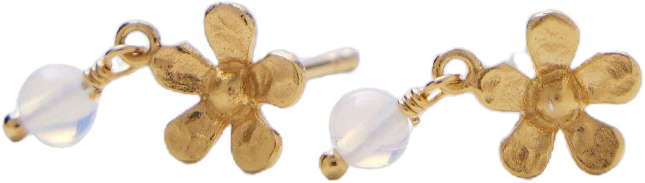 Moonstone Poppy Earsticks