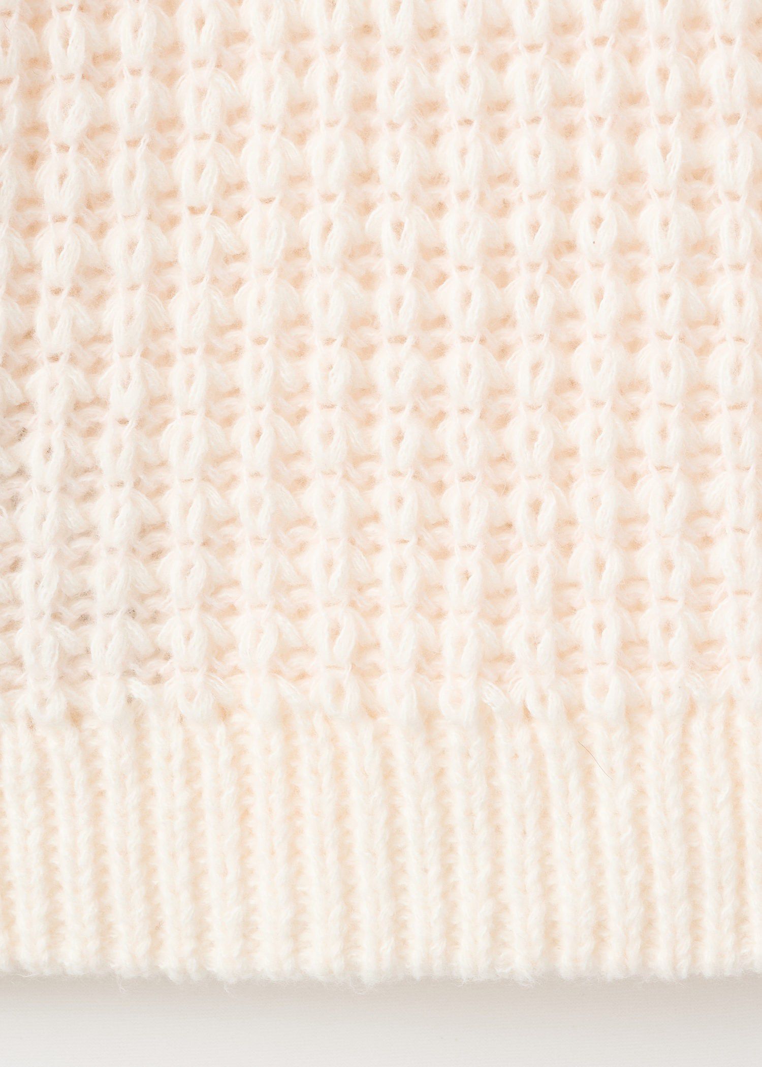 Openwork knit sweater