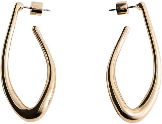 Twisted hoop earrings