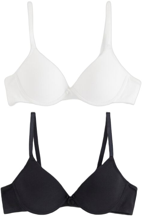 2 pak. med t-shirt-bh'er