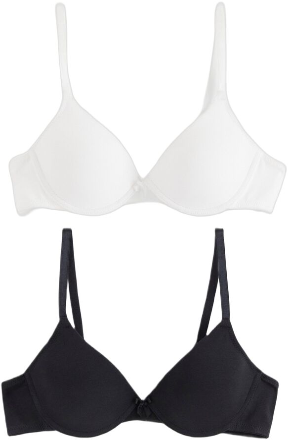 2 pak. med t-shirt-bh'er