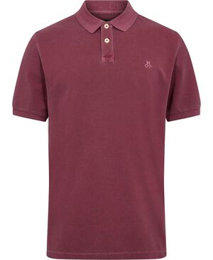 Poloshirt, short sleeve, rib detail