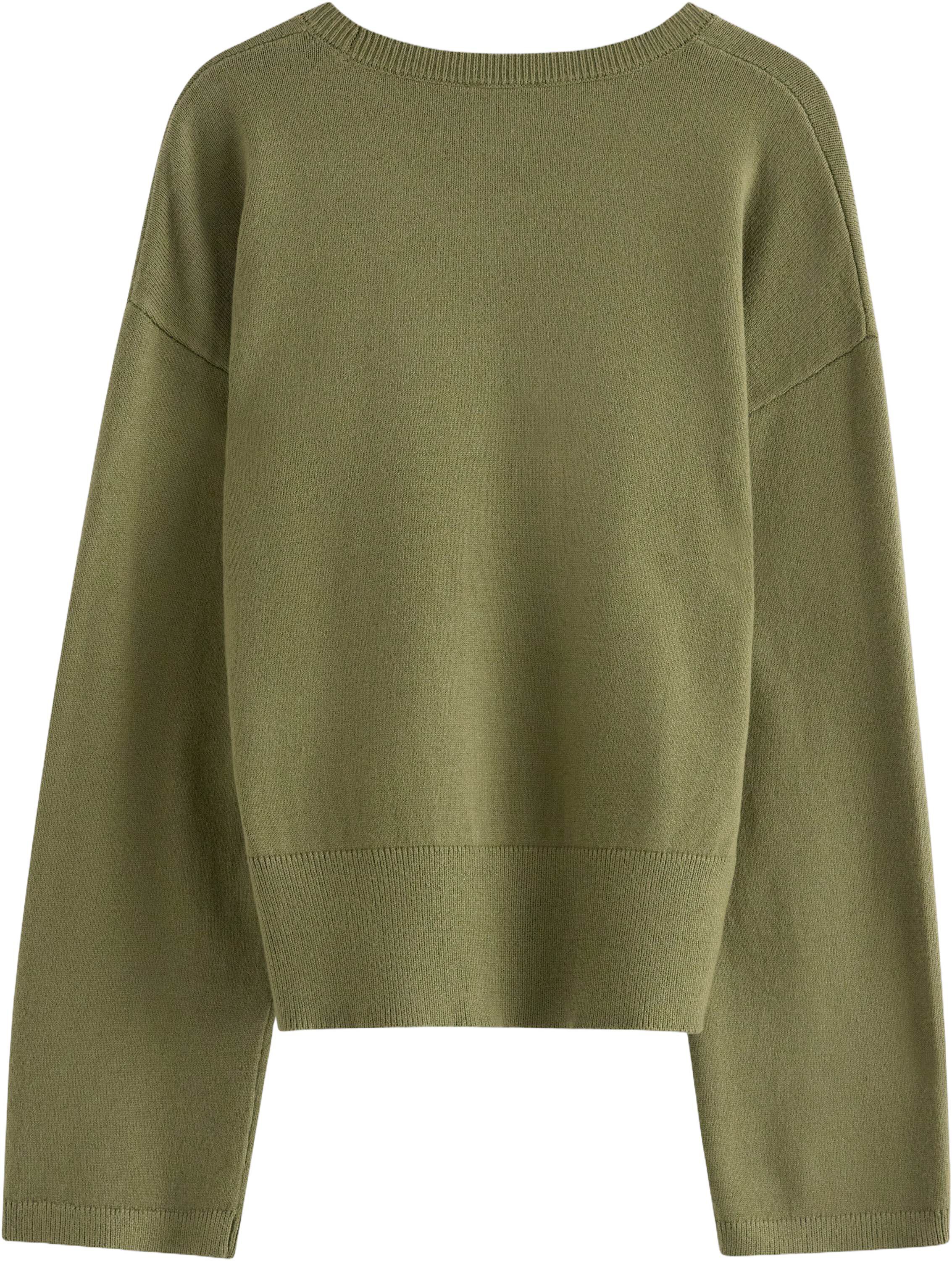 Strikket tr&oslash;je med en afslappet pas