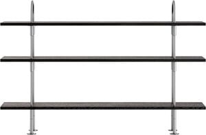 Keen Shelving System, 2 Arches, 160, 3 shelves Frame: Black