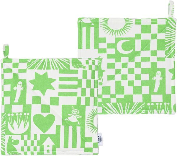 Moomin Arabia grydelapper Fest grøn