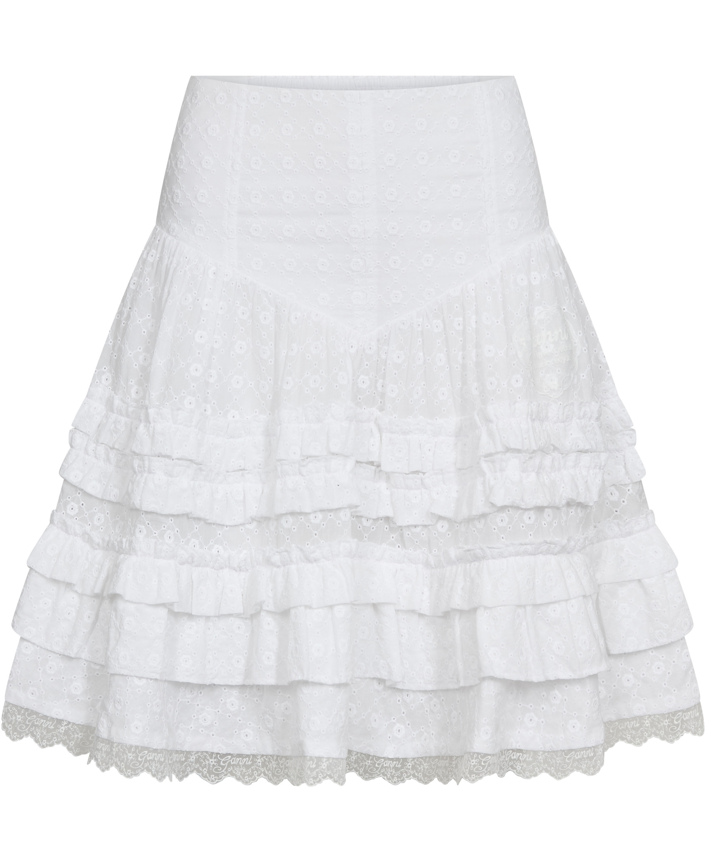 Broderie Anglaise Mini Tiered Frill