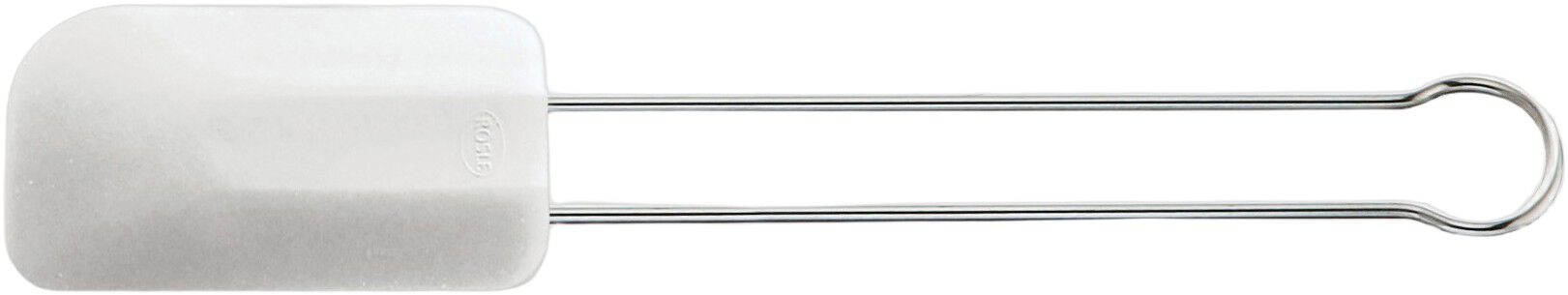 Spatel/dejskraber 26 cm St&aring;l/Hvid