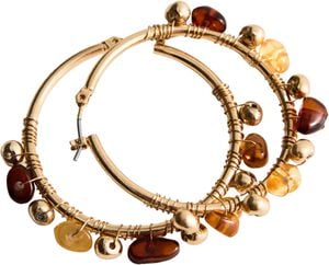 Combination bead earrings