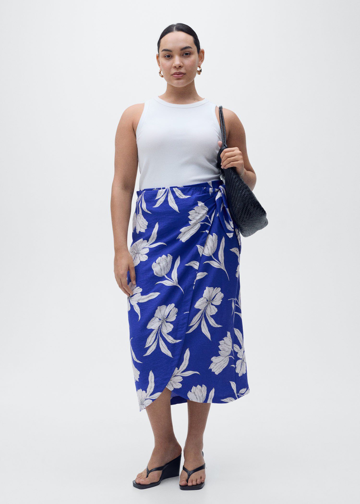 Floral sarong skirt