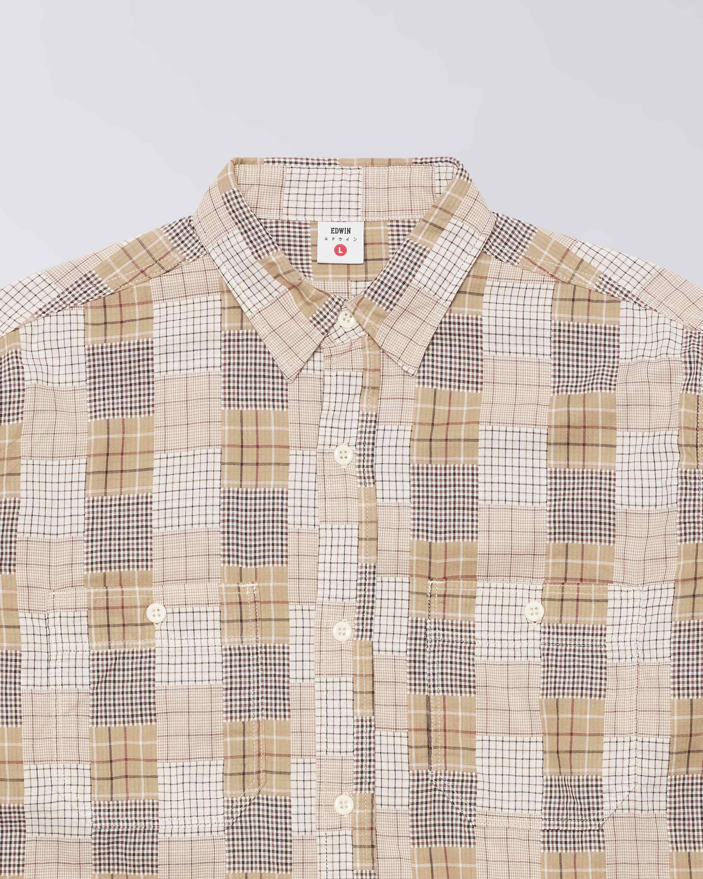 Work Shirt Ls-Beige/Brown