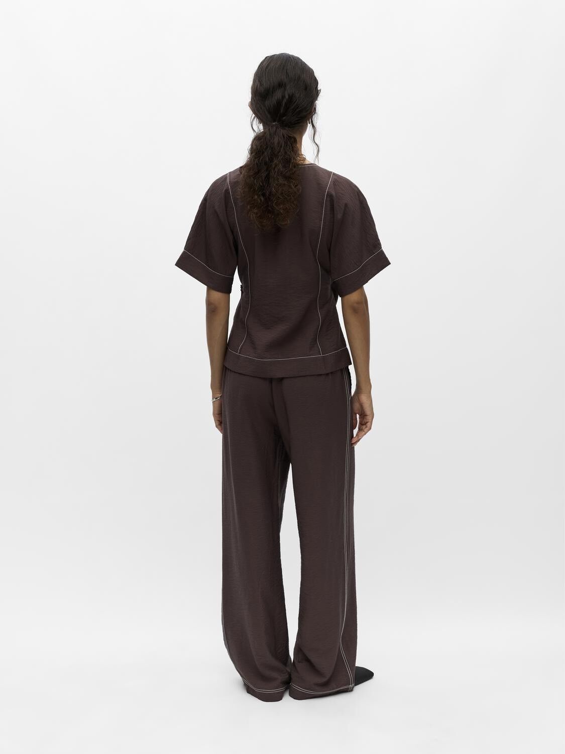 OBJJACIRA S/S RE WRAP TOP E DIV TNE