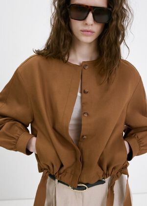 Lyocell jacket with elastics
